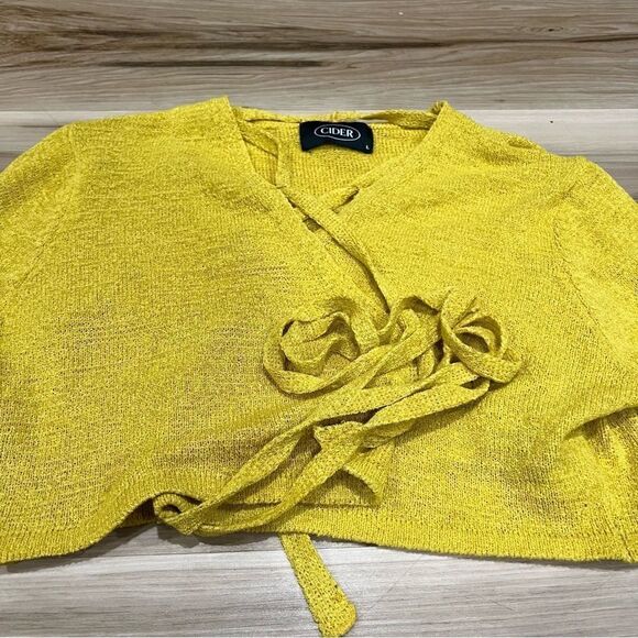 Cider Sedona Sunshine Wrap Long Sleeve Blouse Women’s Large - Picture 3 of 4
